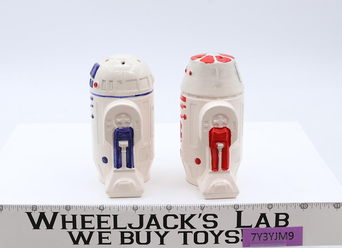 R2-D2 R5-D4 Salt and Pepper Shakers Star Wars Sigma Ceramics Vintage