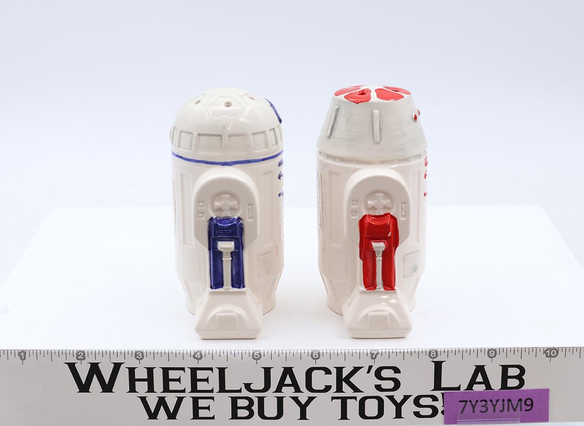 R2-D2 R5-D4 Salt and Pepper Shakers Star Wars Sigma Ceramics Vintage