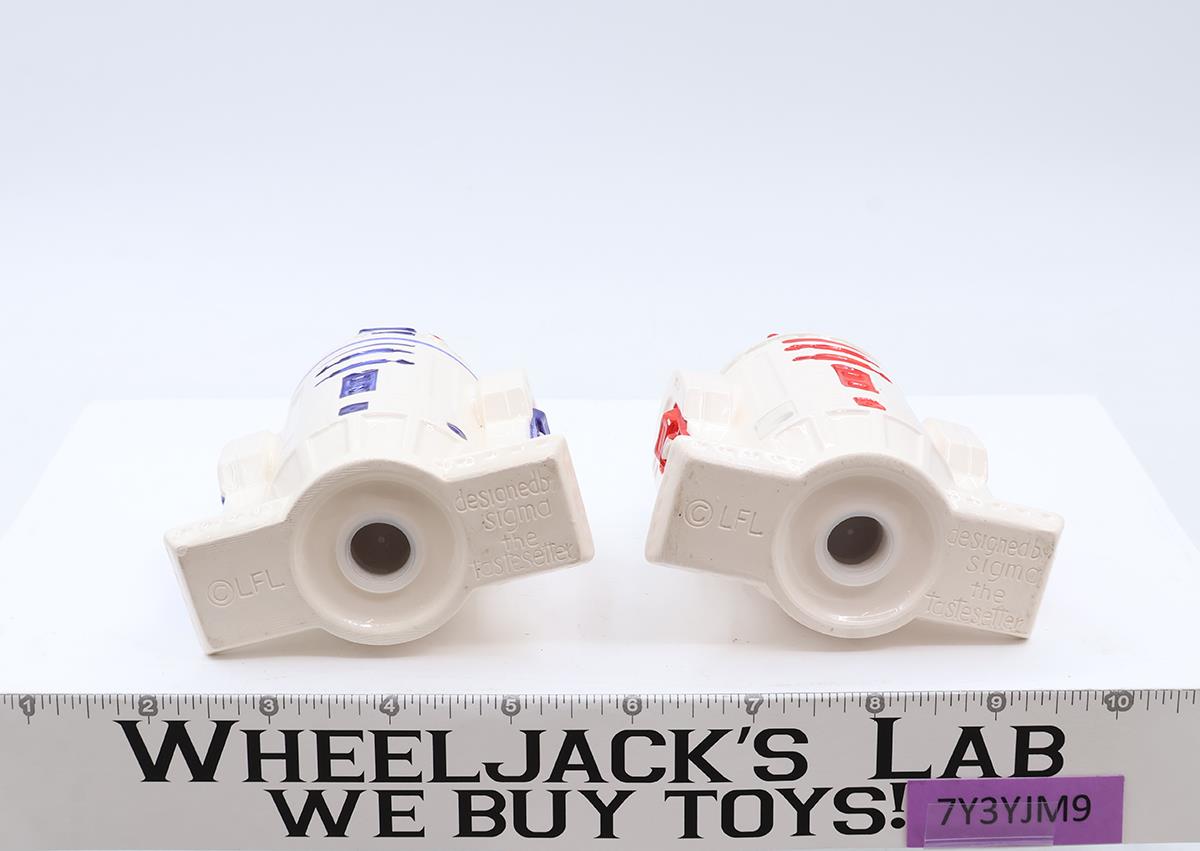 R2-D2 R5-D4 Salt and Pepper Shakers Star Wars Sigma Ceramics Vintage