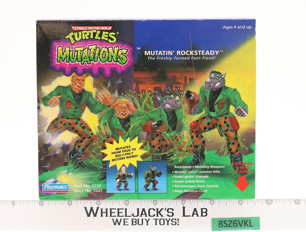 Mutatin' Rocksteady Complete Teenage Mutant Ninja Turtles TMNT 1992 Playmates
