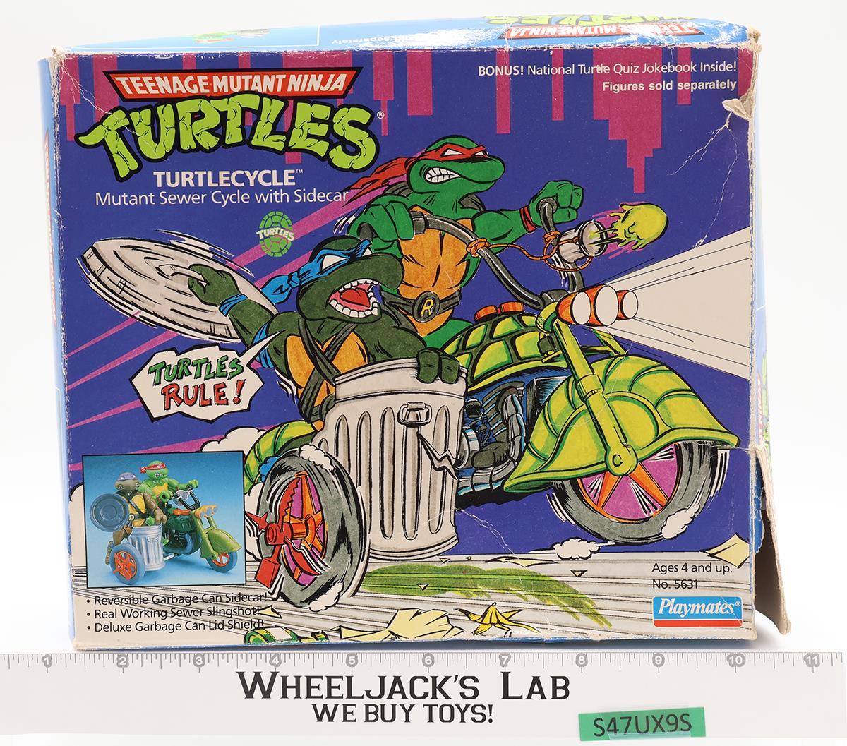 Turtle Cycle 100% Complete W/Box Teenage Mutant Ninja Turtle 1989 Playmates Toys