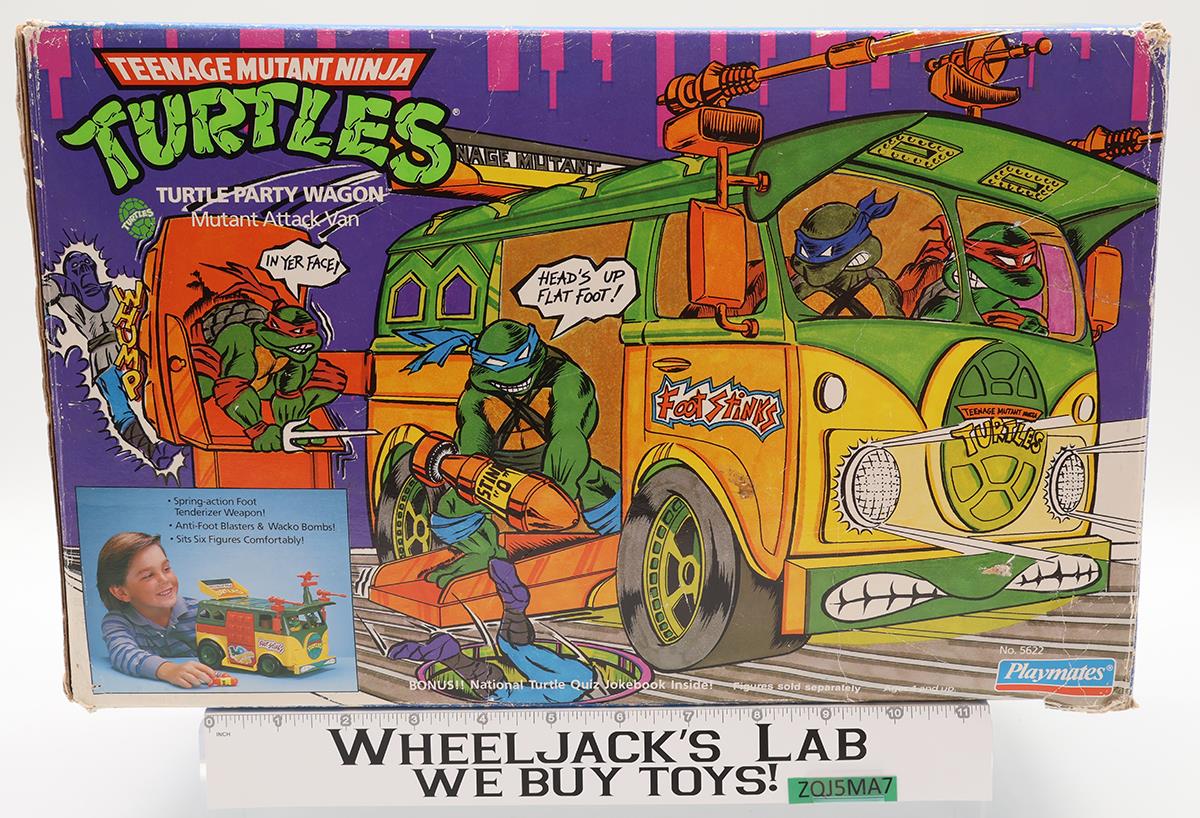 Party Wagon 100% Complete W/Box Teenage Mutant Ninja Turtles 1989 Playmates