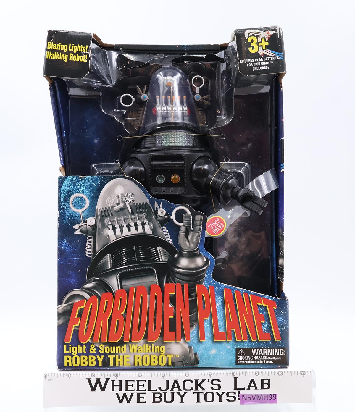 Light & Sound Walking Robby the Robot Forbidden Planet Goldlok 14" NEW SEALED