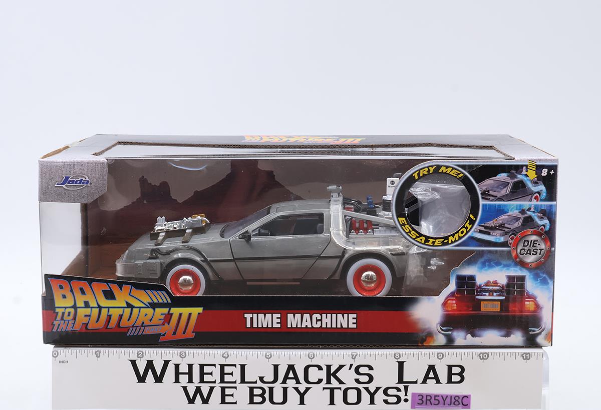 Time Machine DeLorean Die-Cast Back to the Future Part III Jada 1:24 NEW