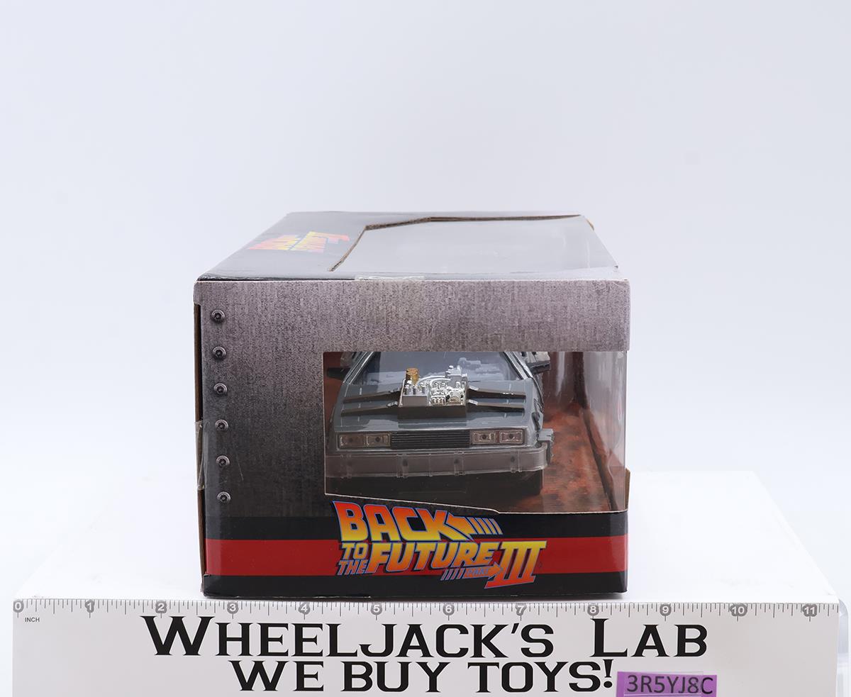 Time Machine DeLorean Die-Cast Back to the Future Part III Jada 1:24 NEW
