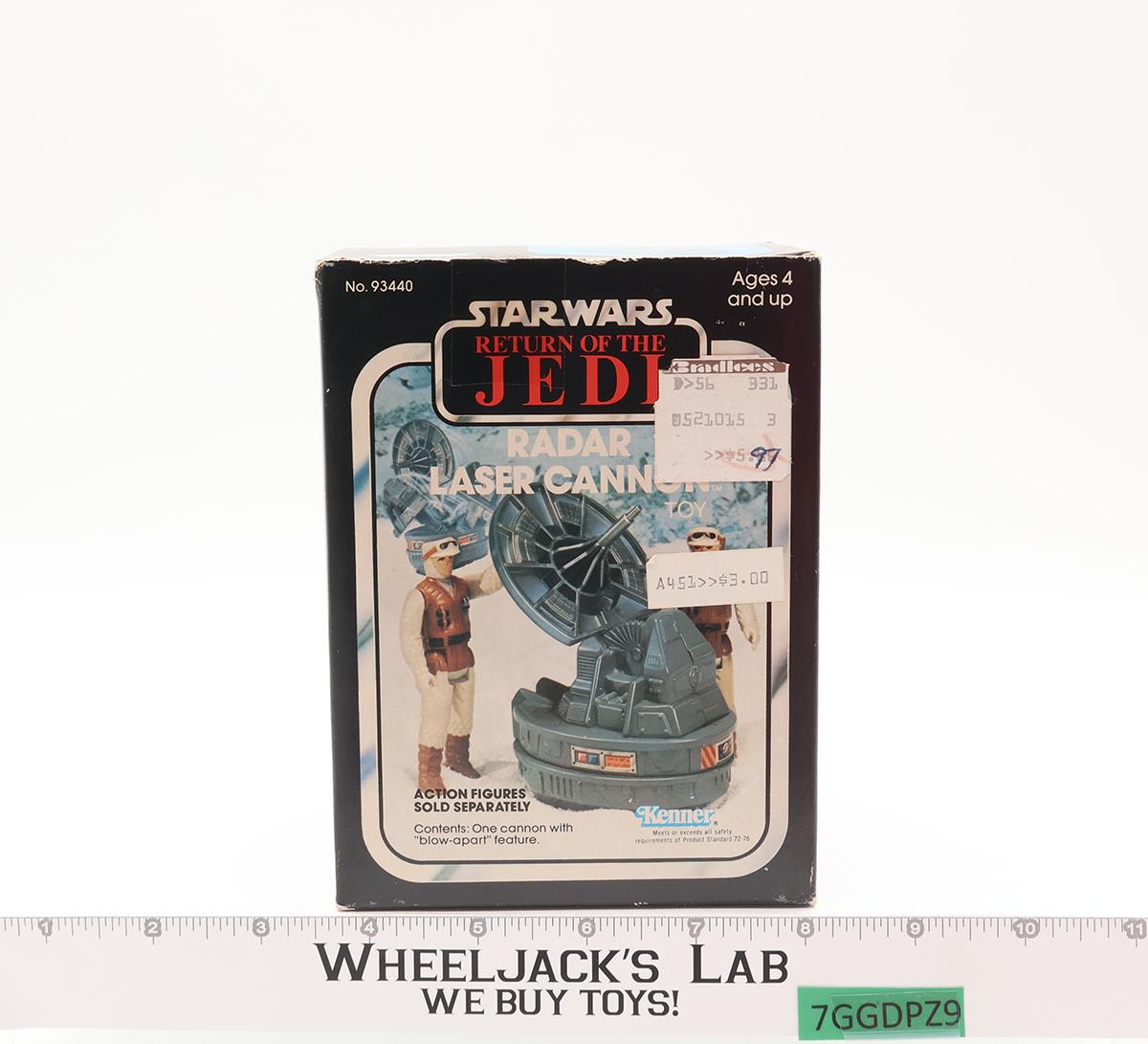 Radar Laser Cannon Mini Rig 100% Complete W/Box 1982 Star Wars ESB Kenner