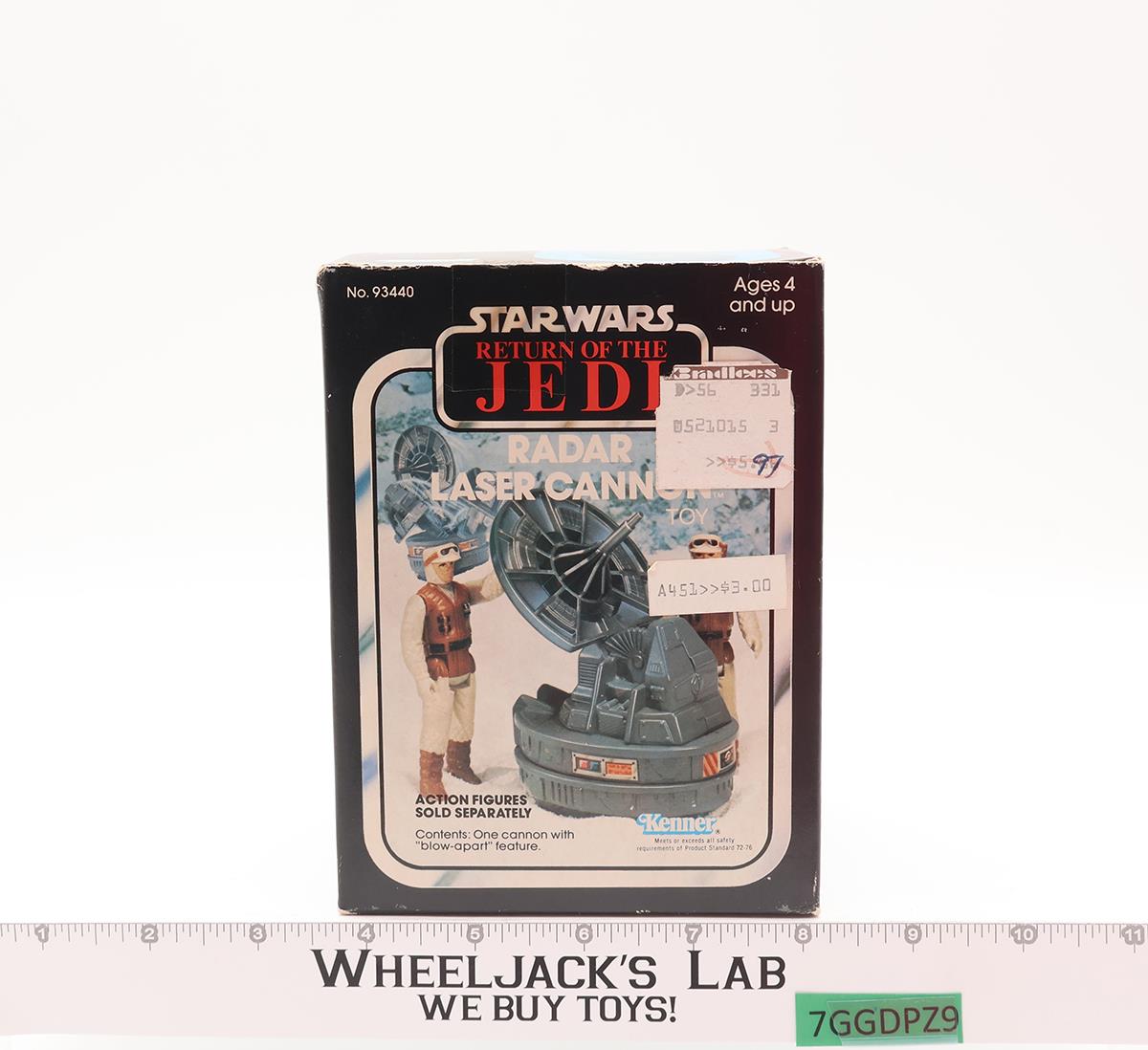 Radar Laser Cannon Mini Rig 100% Complete W/Box 1982 Star Wars ESB Kenner