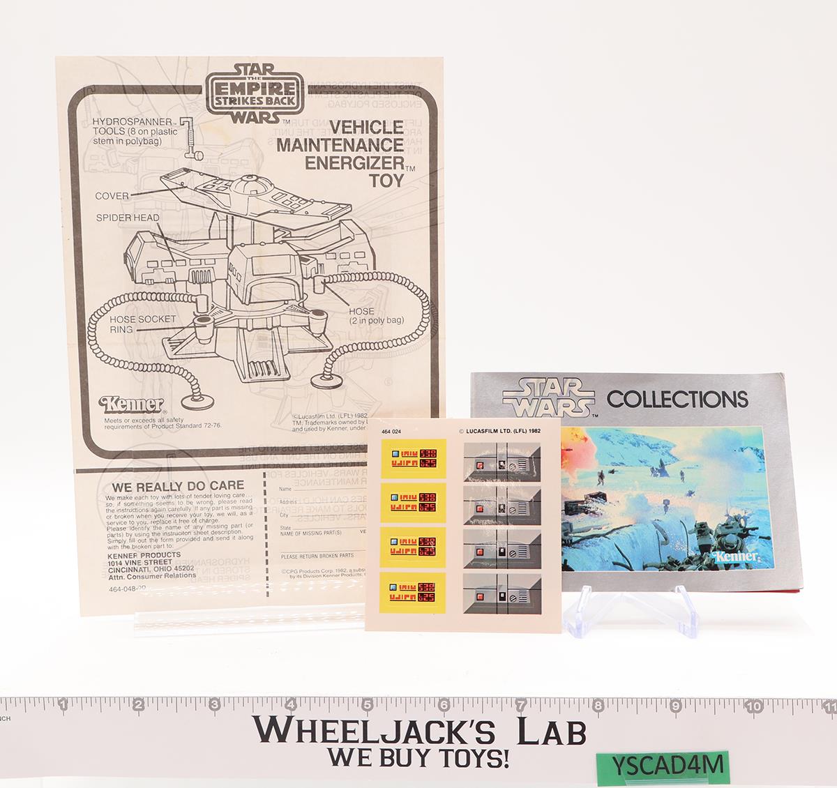 Vehicle Maintenance Energizer 100% Complete W/ Box Star Wars ROTJ 1982 Kenner