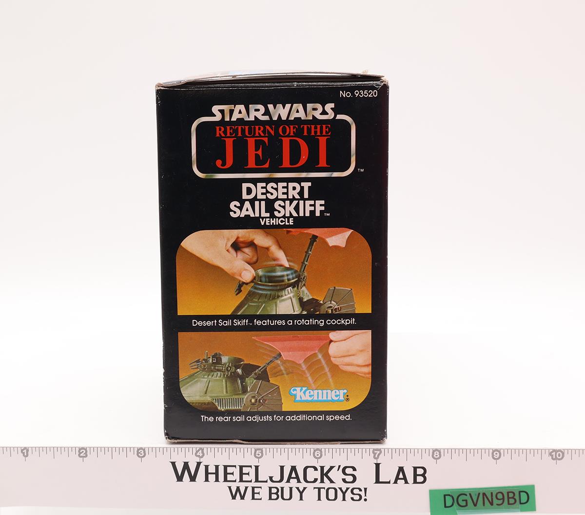 Desert Sail Skiff 100% Complete W/Box ROTJ 1983 Star Wars Vintage Kenner Vehicle