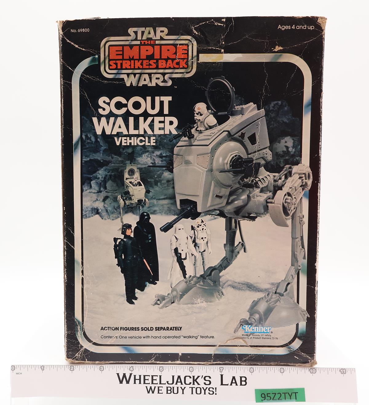 Scout Walker AT-ST 100% Complete W/ Box Star Wars ROTJ 1980 Kenner Vehicle