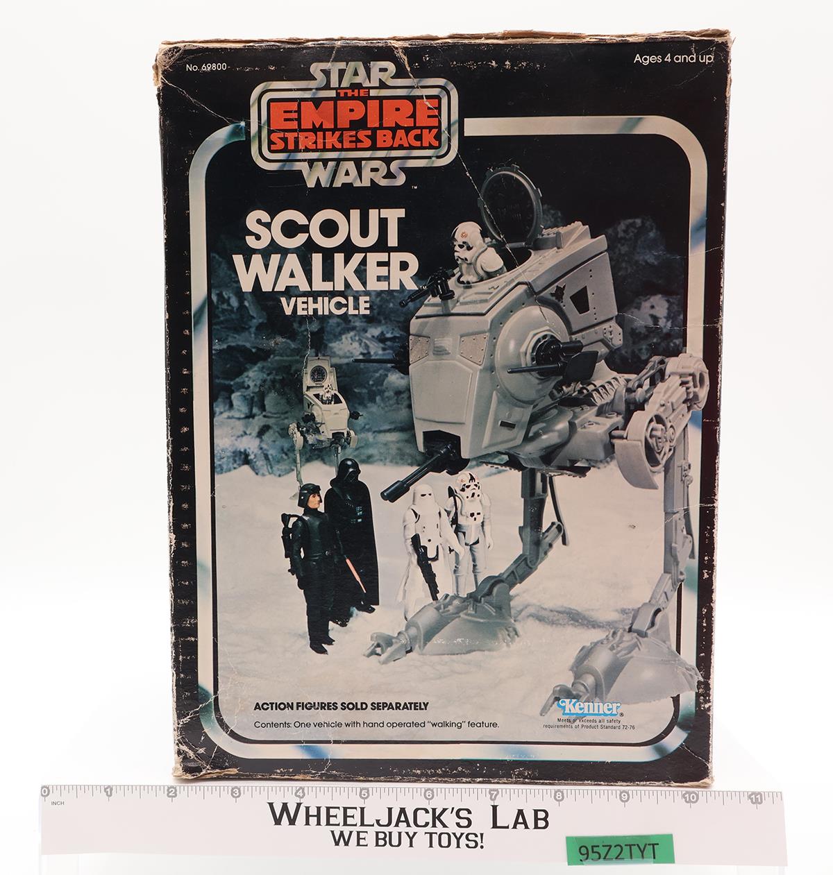 Scout Walker AT-ST 100% Complete W/ Box Star Wars ROTJ 1980 Kenner Vehicle