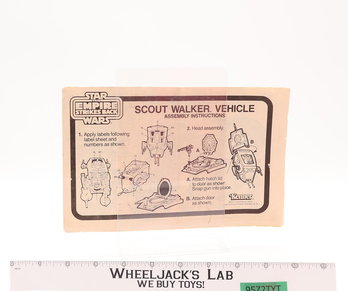 Scout Walker AT-ST 100% Complete W/ Box Star Wars ROTJ 1980 Kenner Vehicle