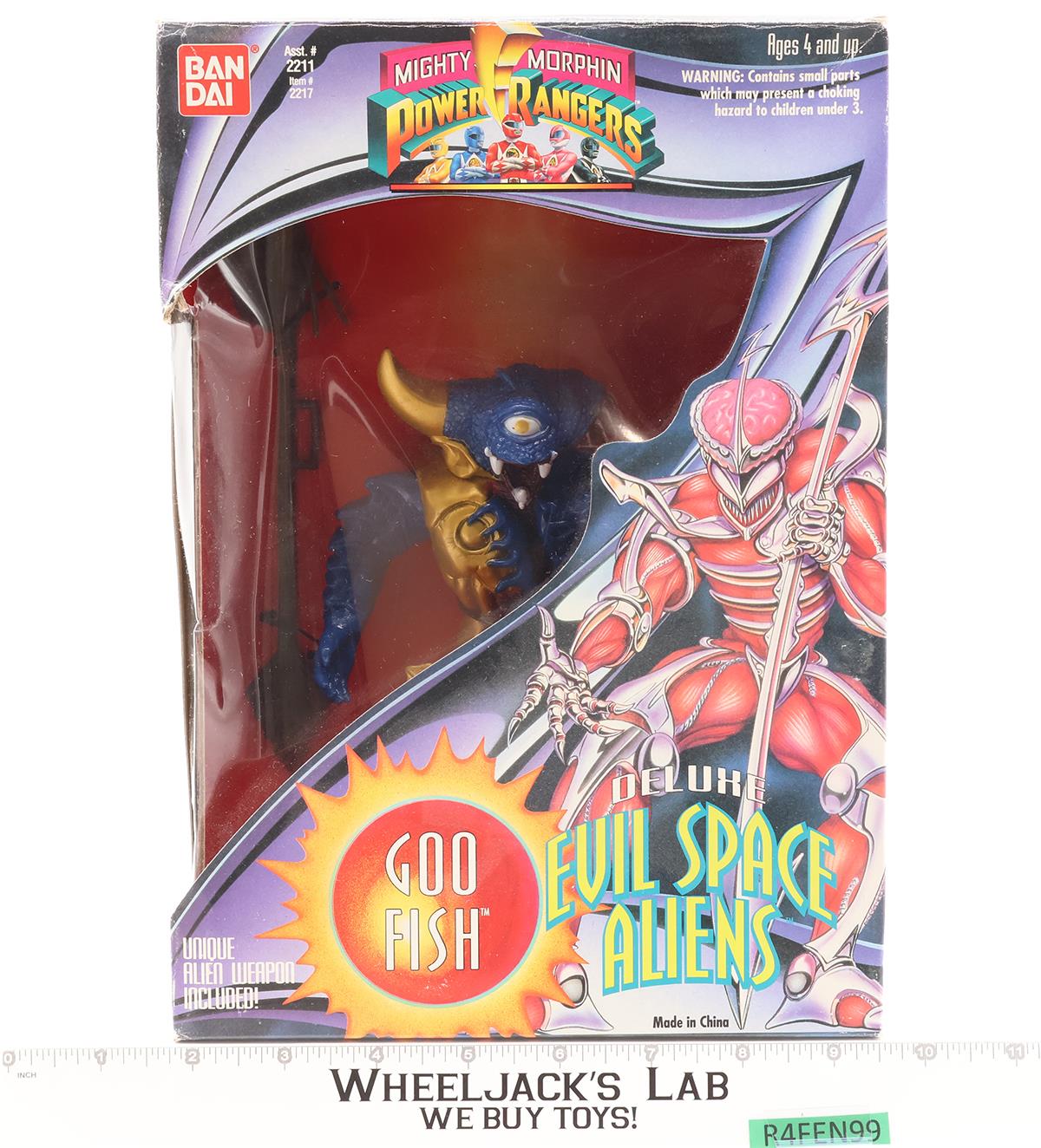Goo Fish Evil Space Alien Mighty Morphin Power Rangers 1994 Bandai Action Figure
