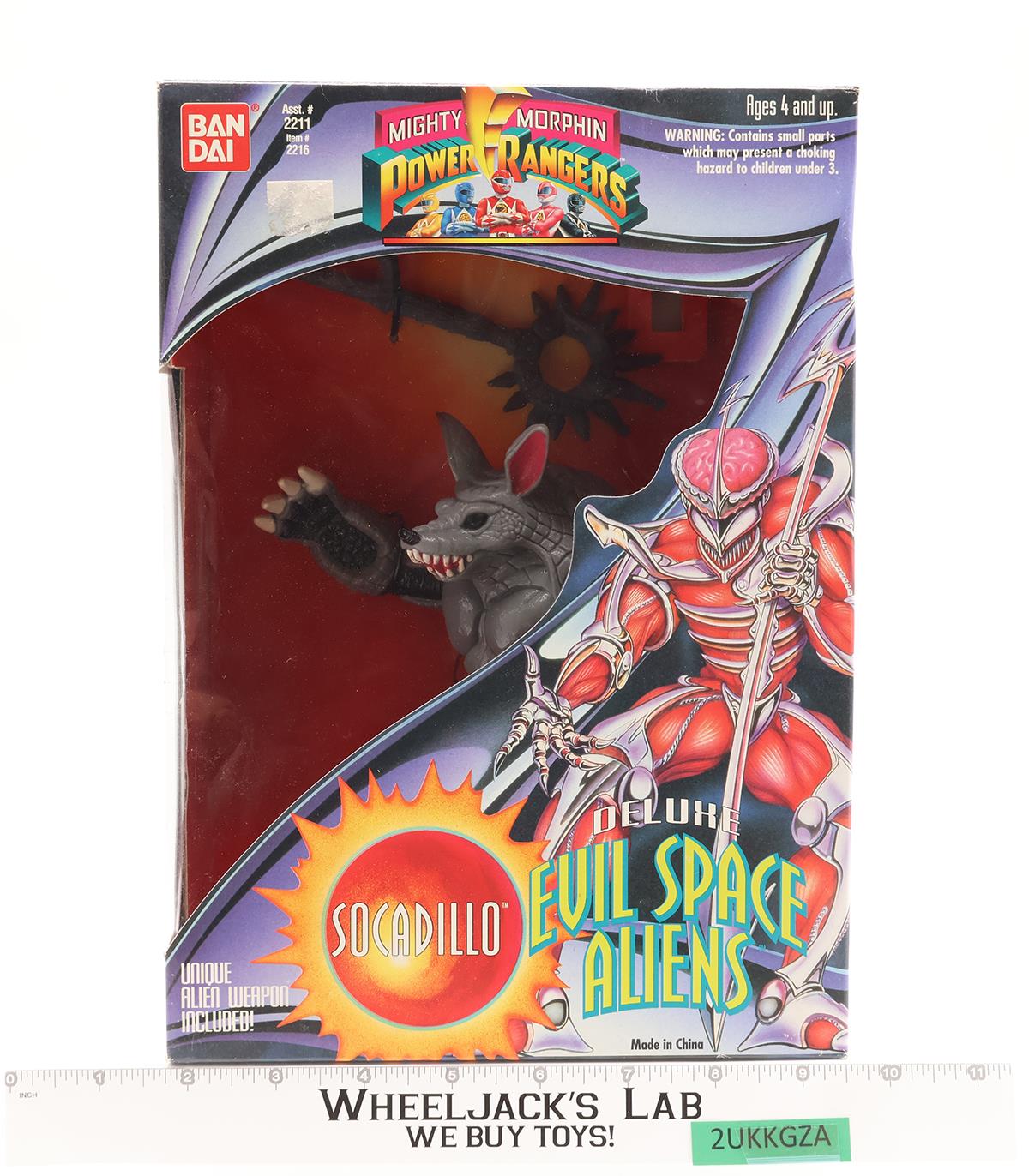 Socadillo Evil Space Aliens Mighty Morphin Power Rangers 1994 Bandai Figure