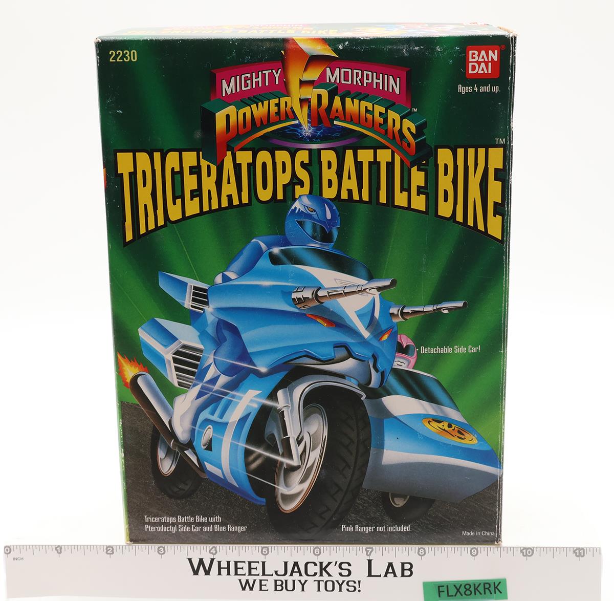 Triceratops Battle Bike MMPR Power Rangers 1993 Bandai Action Figure Vehicle