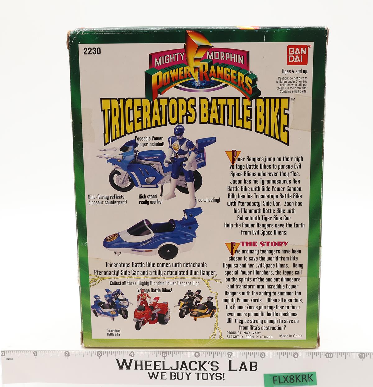 Triceratops Battle Bike MMPR Power Rangers 1993 Bandai Action Figure Vehicle
