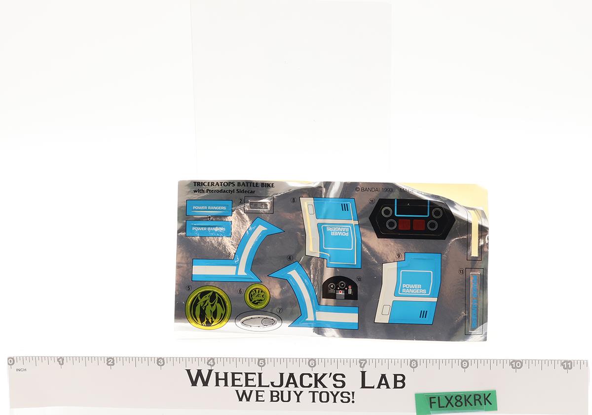 Triceratops Battle Bike MMPR Power Rangers 1993 Bandai Action Figure Vehicle