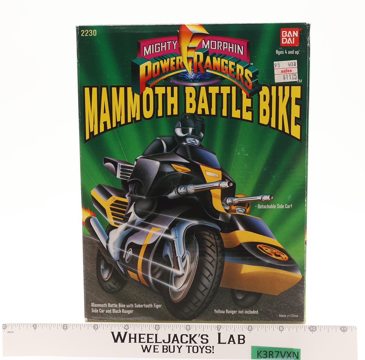 Mammoth Battle Bike MMPR Power Rangers 1993 Bandai Action Figure Vehicle