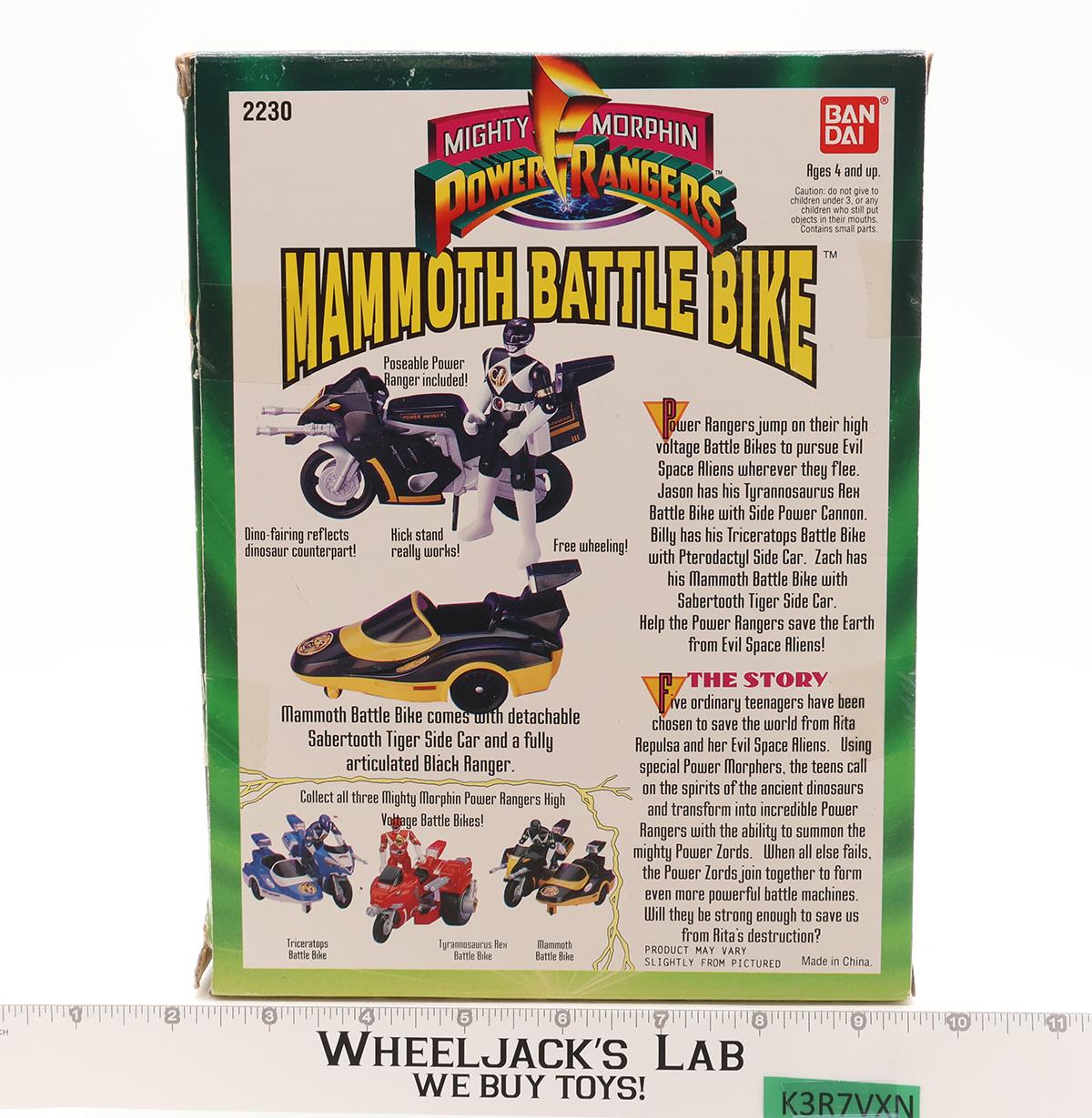 Mammoth Battle Bike MMPR Power Rangers 1993 Bandai Action Figure Vehicle
