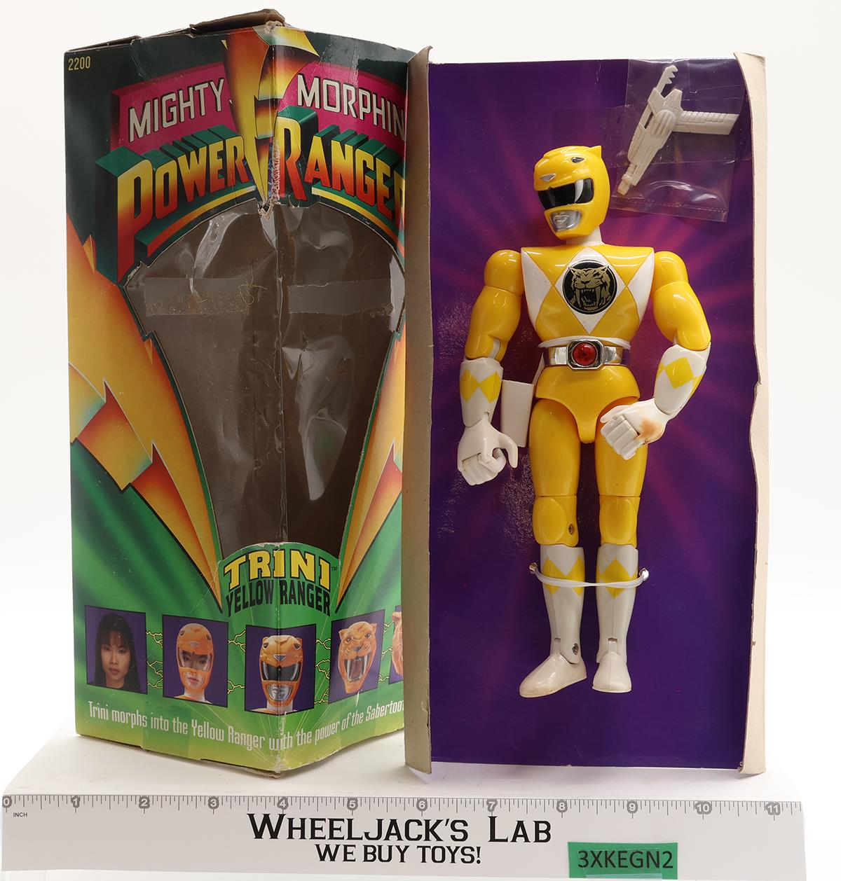 Trini Yellow Ranger Mighty Morphin Power Rangers 1993 Bandai Action Figure
