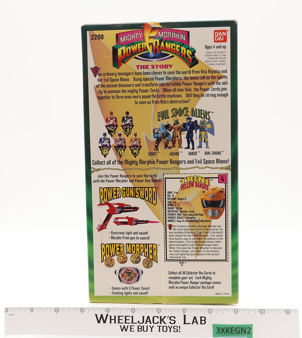 Trini Yellow Ranger Mighty Morphin Power Rangers 1993 Bandai Action Figure