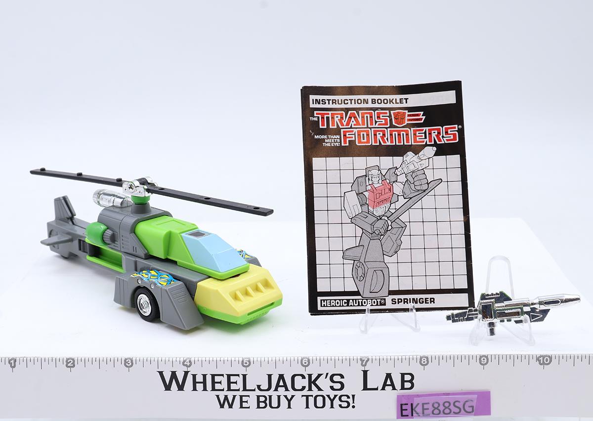 Springer 100% Complete Vintage 1986 G1 Transformers Hasbro Action Figure