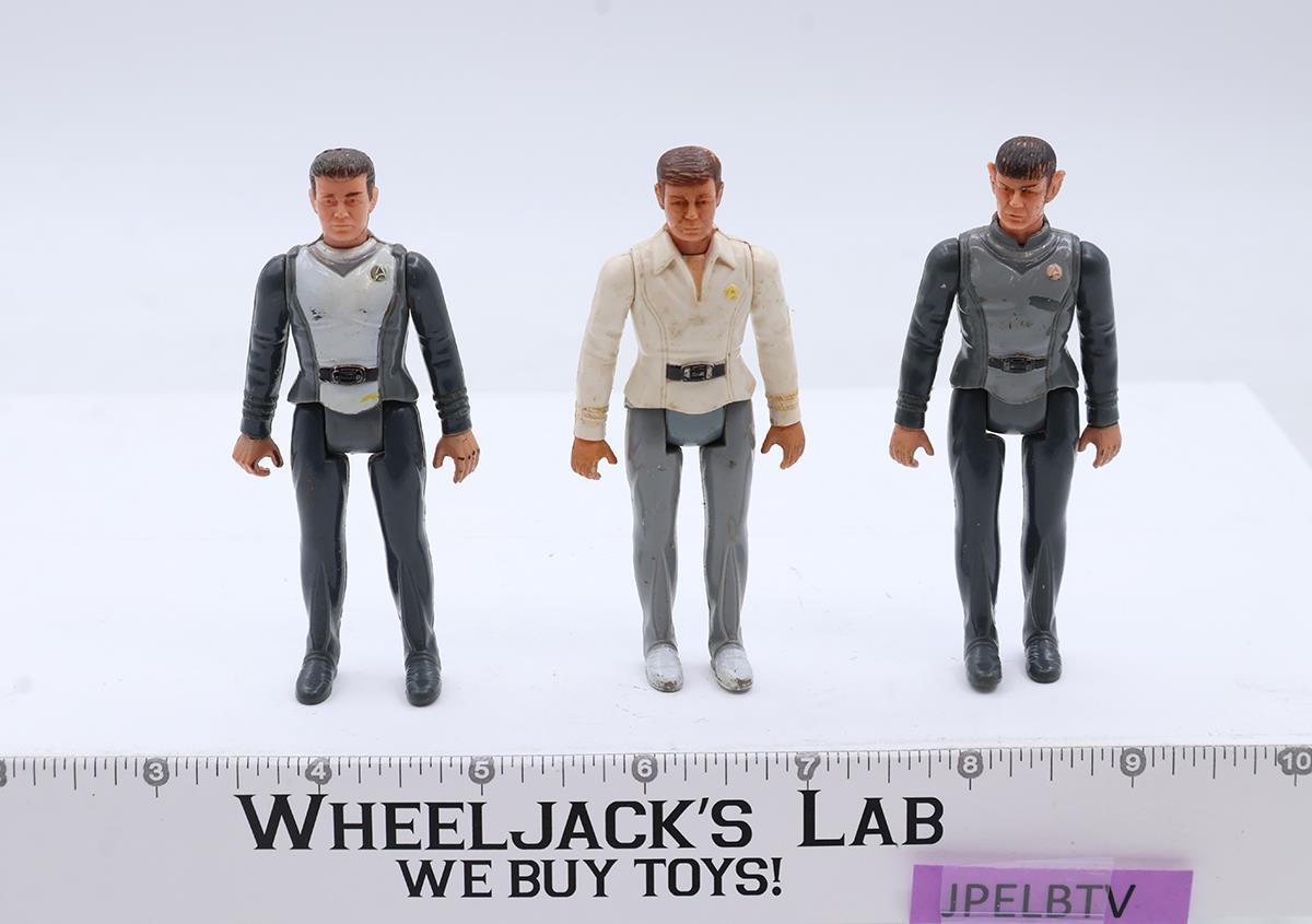 Bones Capt. Kirk Spock 1979 Star Trek The Movie Mego 3.75" Action Figures