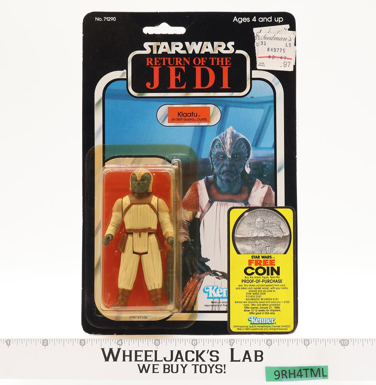 Klaatu Skiff Guard 77 Back-A Star Wars ROTJ 1983 Kenner Action Figure NEW SEALED