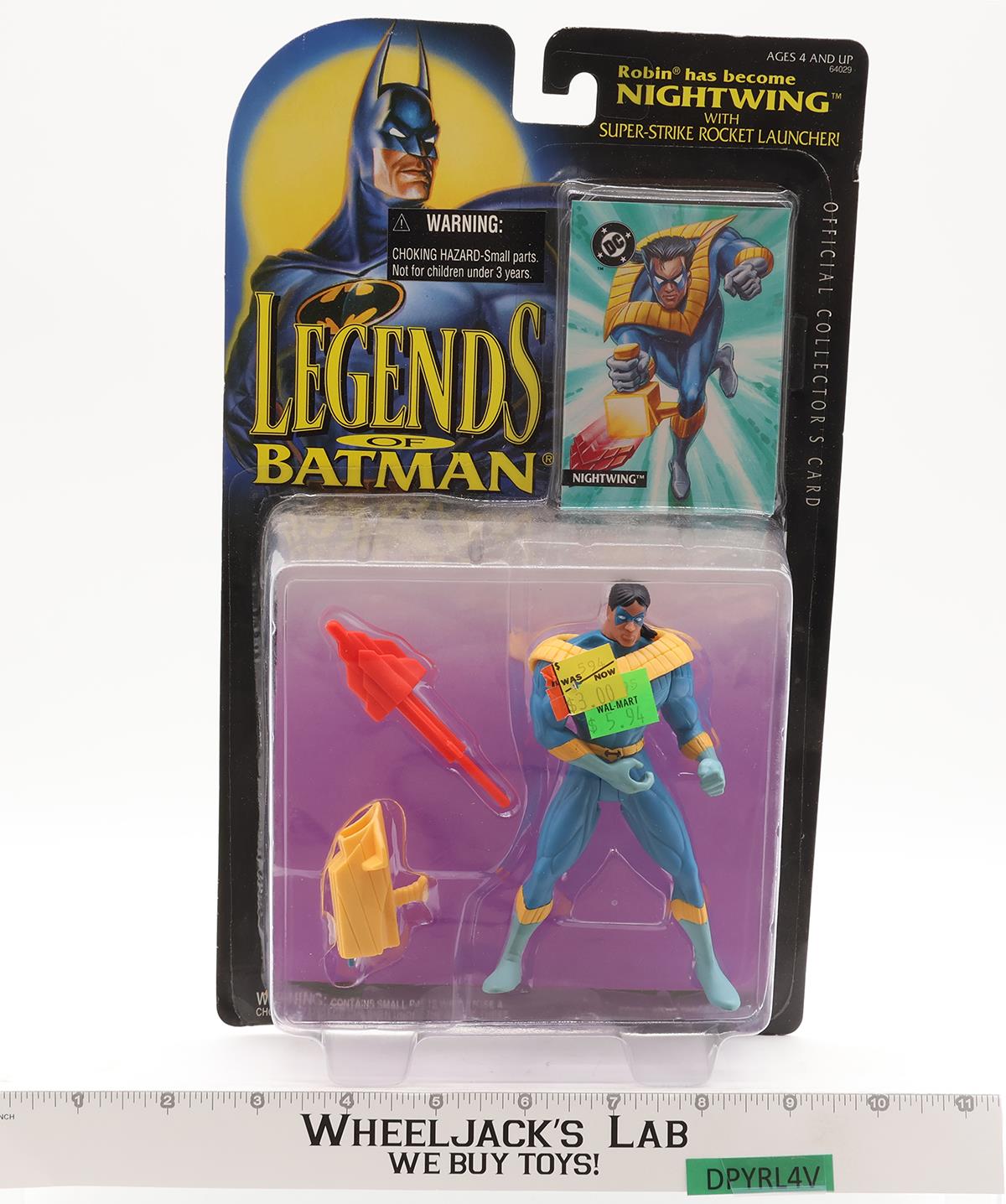 Nightwing Robin Legends Of Batman 1994 Kenner Action Figure NEW MOSC SEALED