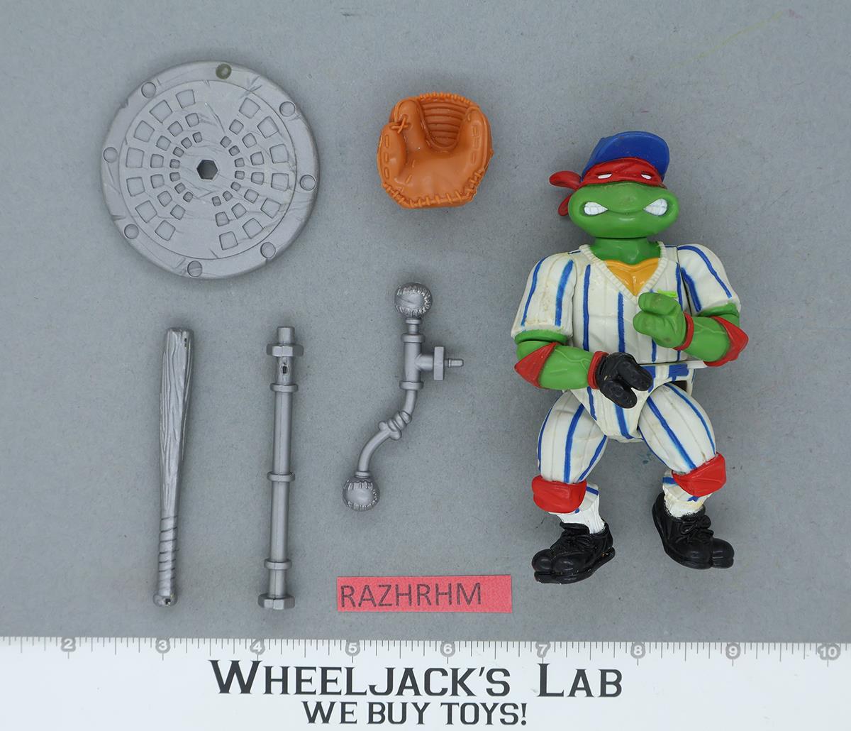 Grand Slammin' Mike 100% Complete Teenage Mutant Ninja Turtles TMNT 1991 Vintage