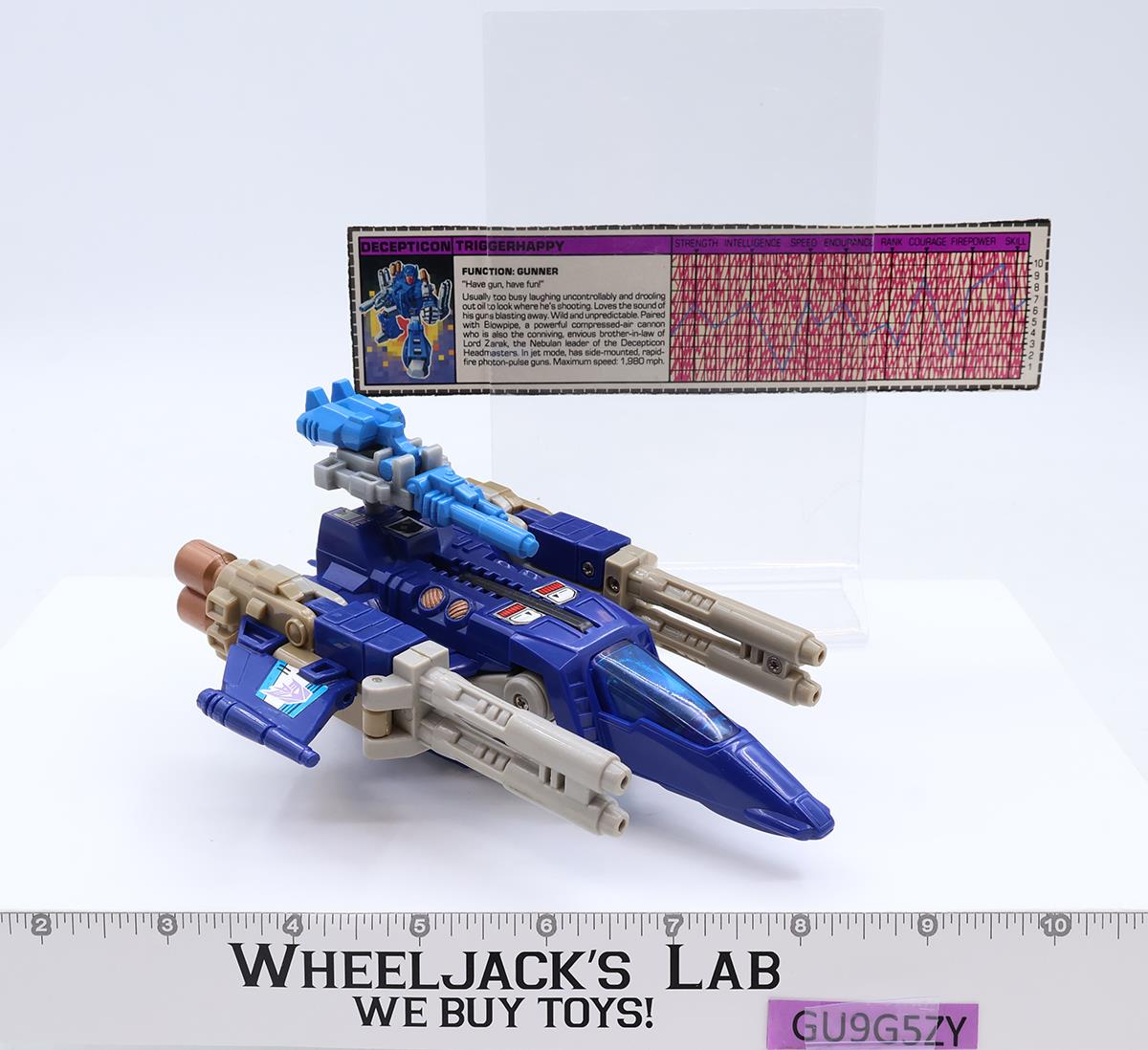 Targetmaster Triggerhappy 100% Complete Vintage Hasbro 1987 G1 Transformers