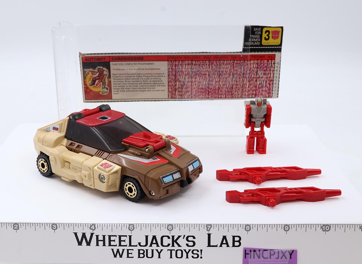 Chromedome Headmaster 100% Complete Vintage 1987 G1 Transformers Action Figure