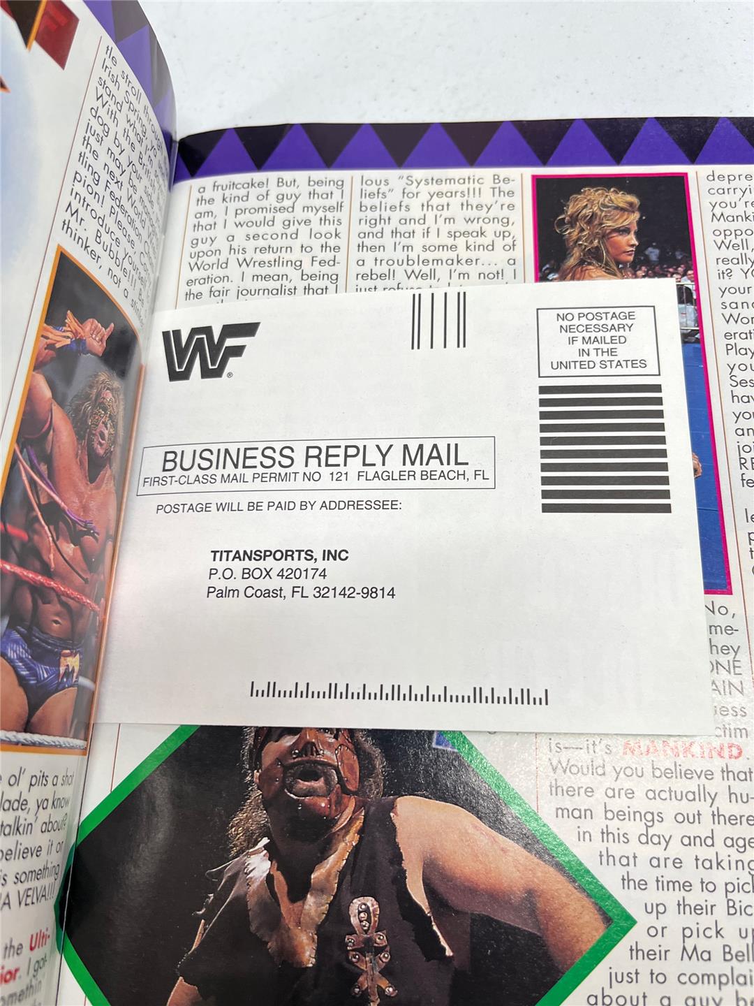 WWF Magazine July 1996 w/ Poster & Trading Cards Plus Premiere Issue Comic VGC