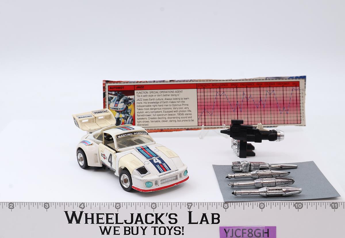 Jazz 100% Complete Vintage 1984 G1 Transformers Hasbro Action Figure