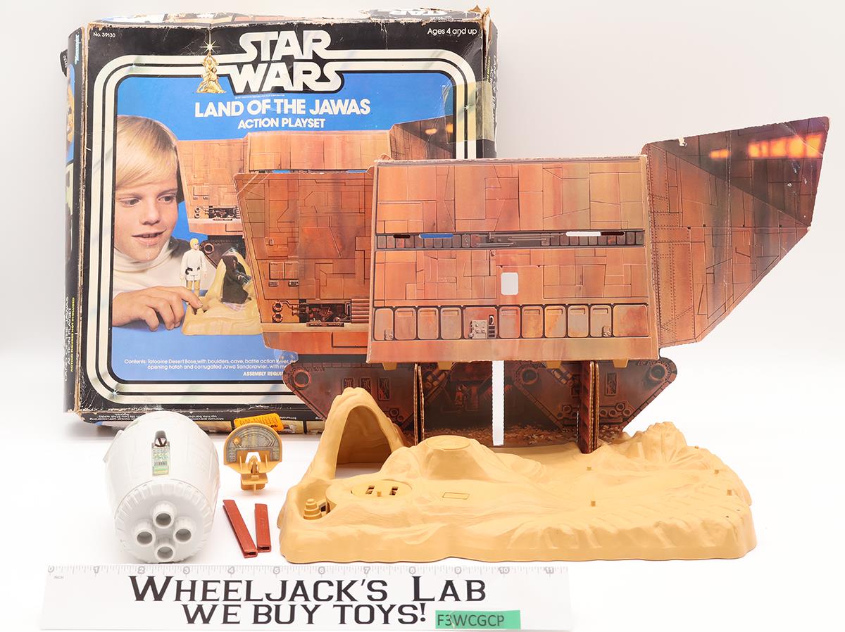 Land of the Jawas 100% Complete W/Box Star Wars 1977 Kenner Action Playset