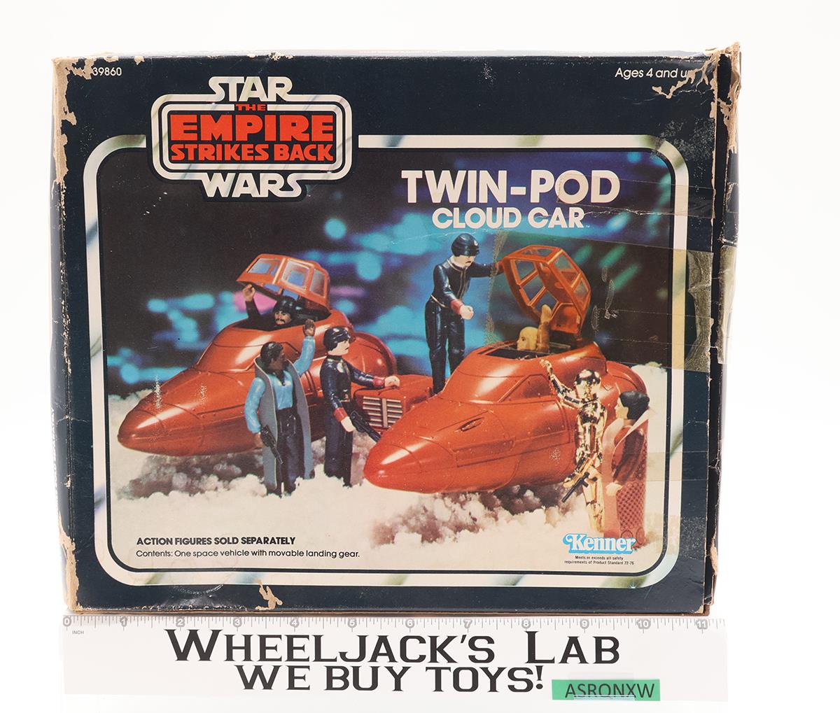 Twin Pod Cloud Car 100% Complete W/Box Star Wars ESB 1980 Kenner Figure Vehicle