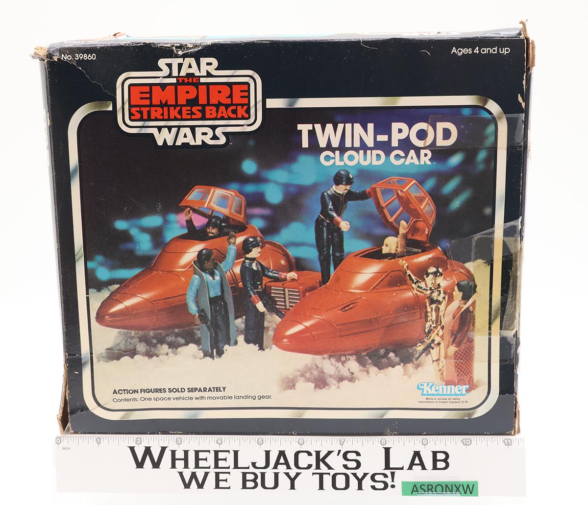 Twin Pod Cloud Car 100% Complete W/Box Star Wars ESB 1980 Kenner Figure Vehicle