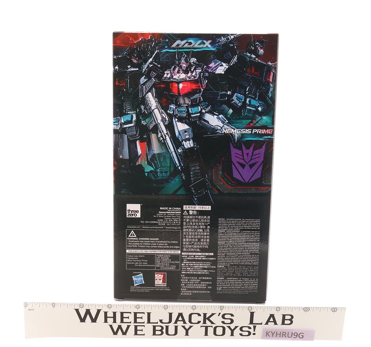 MDLX Nemesis Prime Transformers 2022 Hasbro ThreeZero Action Figure NEW MIB