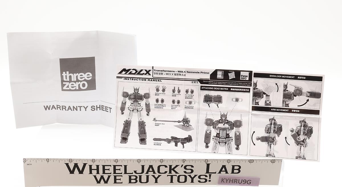 MDLX Nemesis Prime Transformers 2022 Hasbro ThreeZero Action Figure NEW MIB