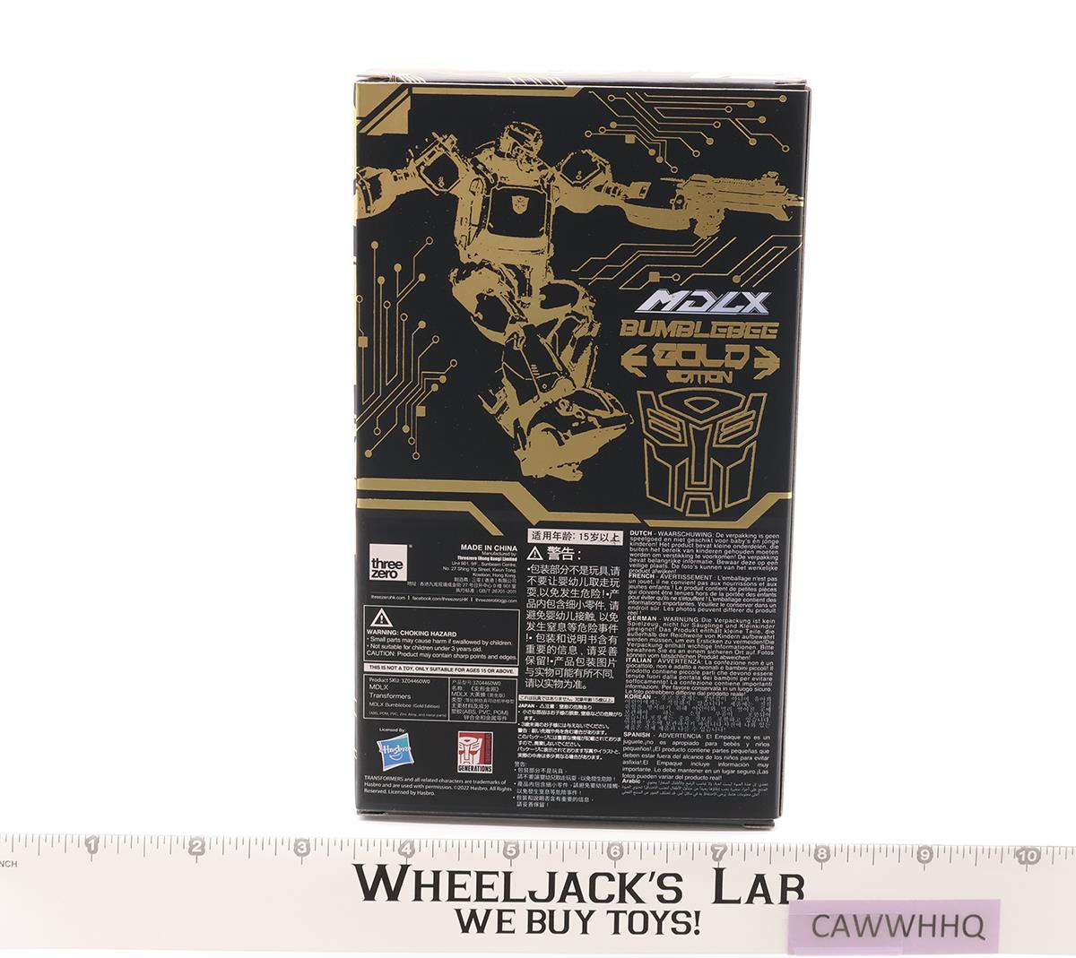 MDLX Bumblebee Gold Edition Transformers 2022 Hasbro ThreeZero Figure NEW MIB