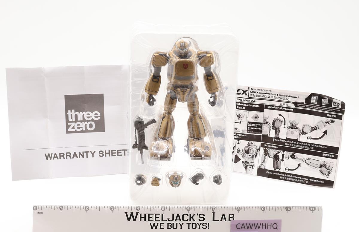 MDLX Bumblebee Gold Edition Transformers 2022 Hasbro ThreeZero Figure NEW MIB