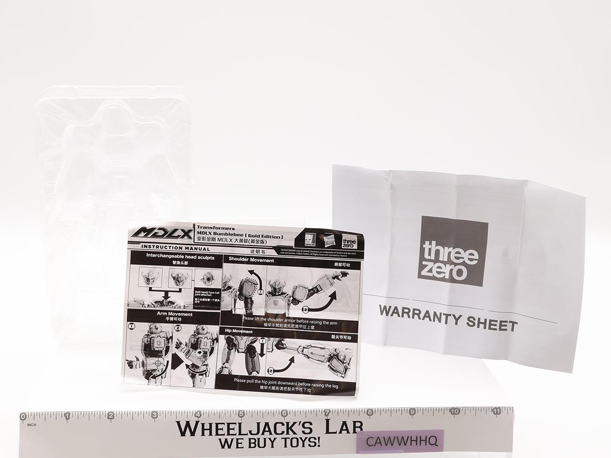 MDLX Bumblebee Gold Edition Transformers 2022 Hasbro ThreeZero Figure NEW MIB