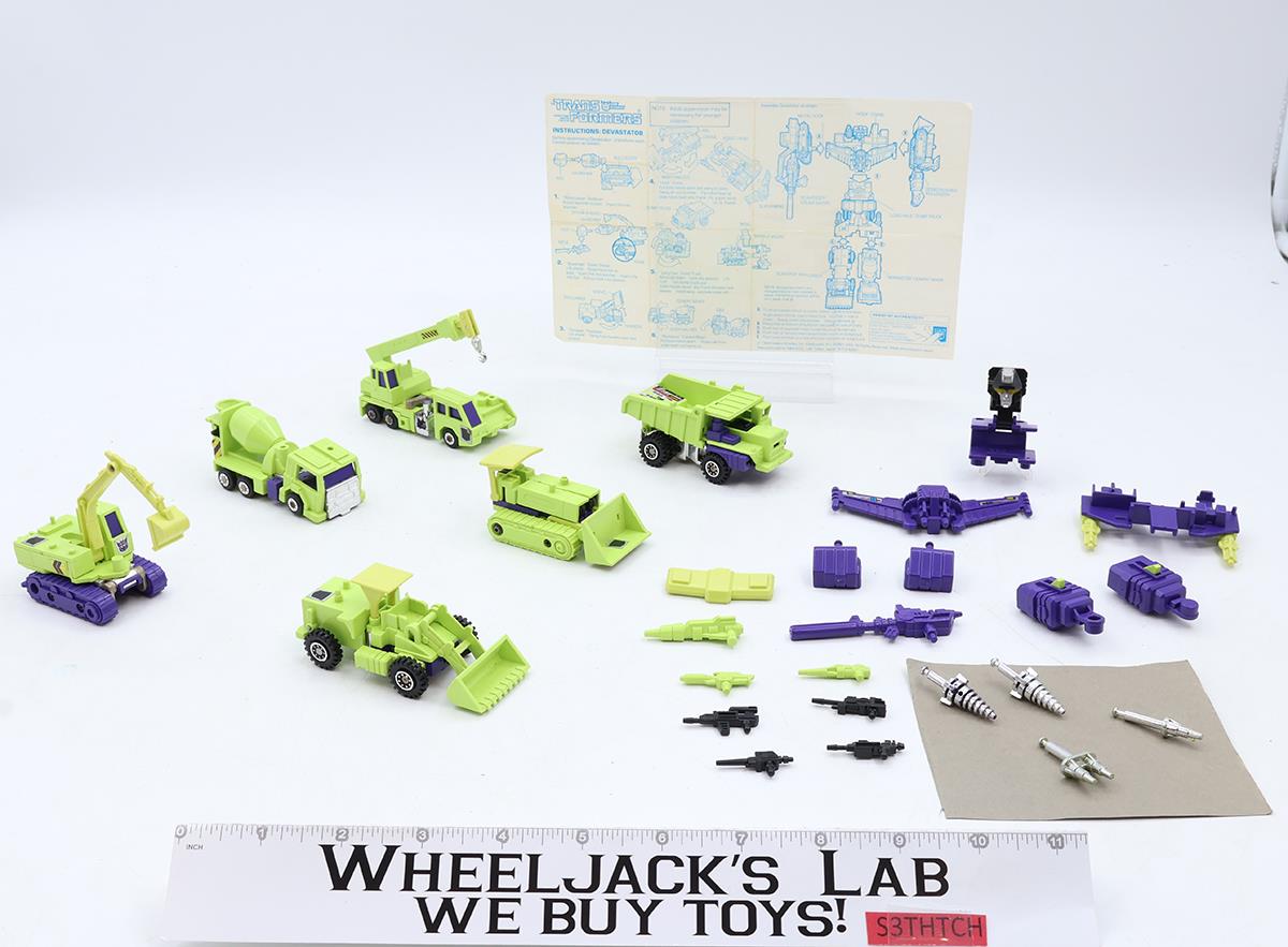 Devastator 100% Complete Vintage 1985 G1 Transformers Hasbro Action Figure