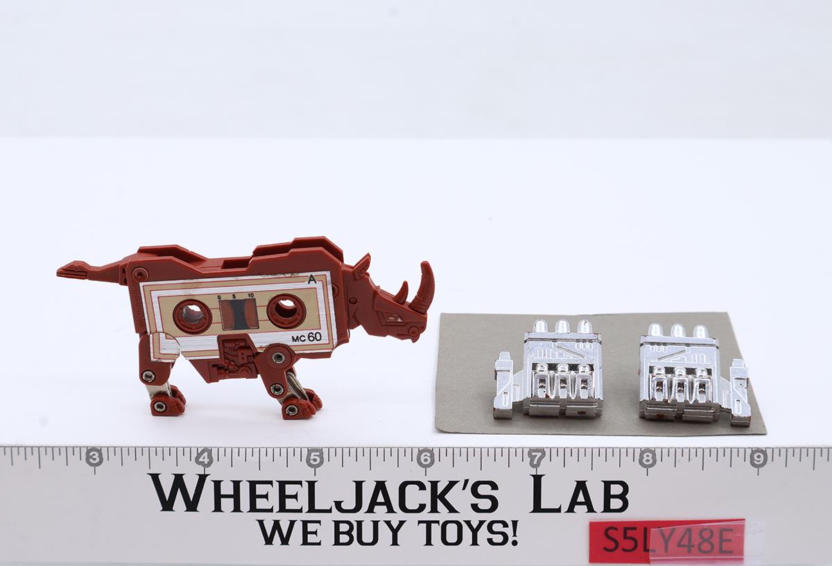 Ramhorn SILVER Cassette 100% Complete 1986 G1 Transformers Vintage Action Figure