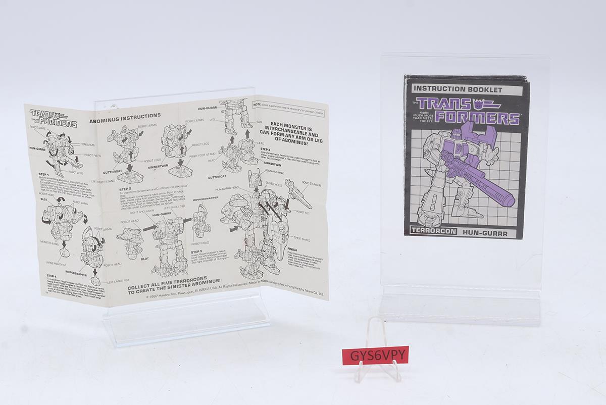 Abominus 100% Complete Vintage 1987 G1 Transformers Hasbro Action Figure