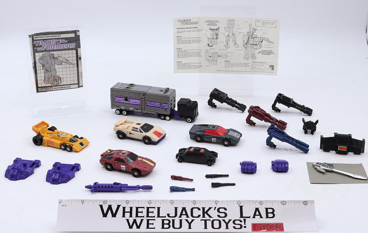 Menasor 100% Complete Vintage 1986 G1 Transformers Hasbro Action Figure
