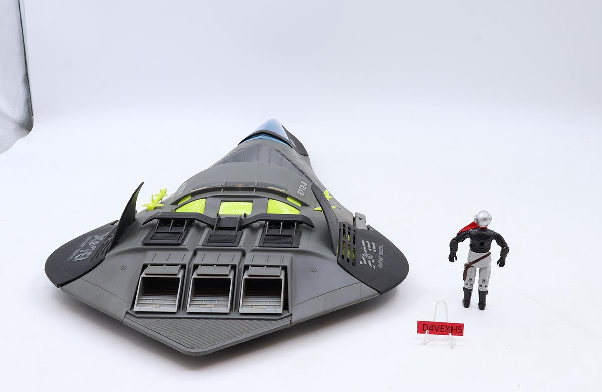 Phantom X-19 W/Ghostrider 100% Complete 1988 GI Joe Hasbro Vintage Vehicle