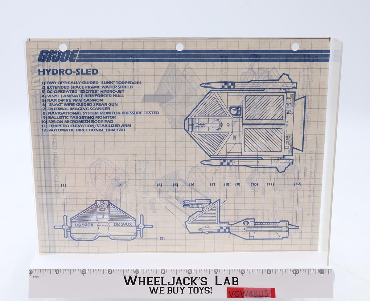 Cobra Hydro Sled 100% Complete G.I. Joe 1986 Hasbro Action Figure Vehicle