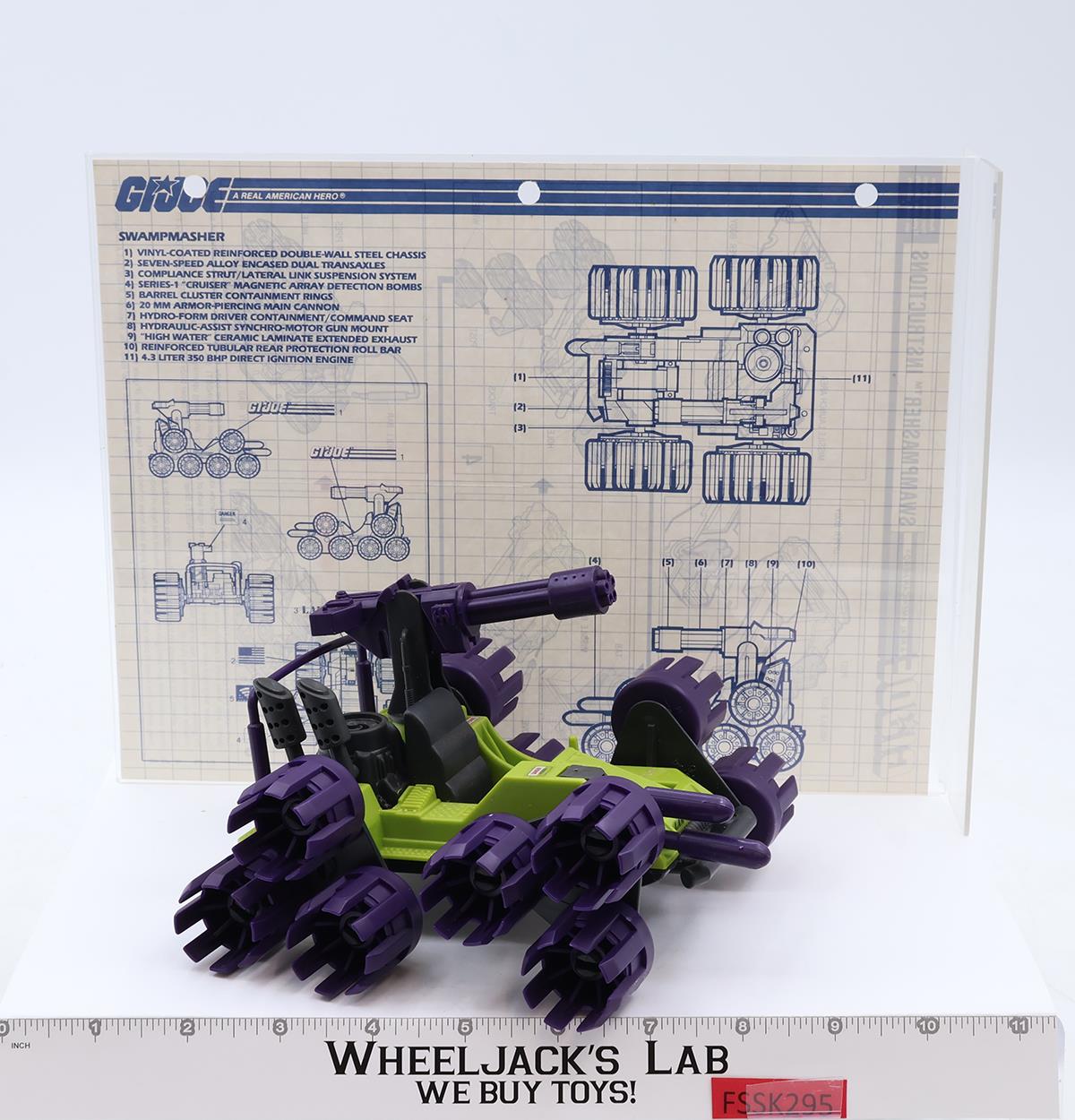 Swampmasher 100% Complete GI Joe 1988 Hasbro Vintage Action Figure Vehicle