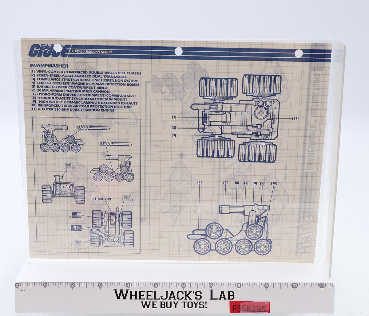 Swampmasher 100% Complete GI Joe 1988 Hasbro Vintage Action Figure Vehicle